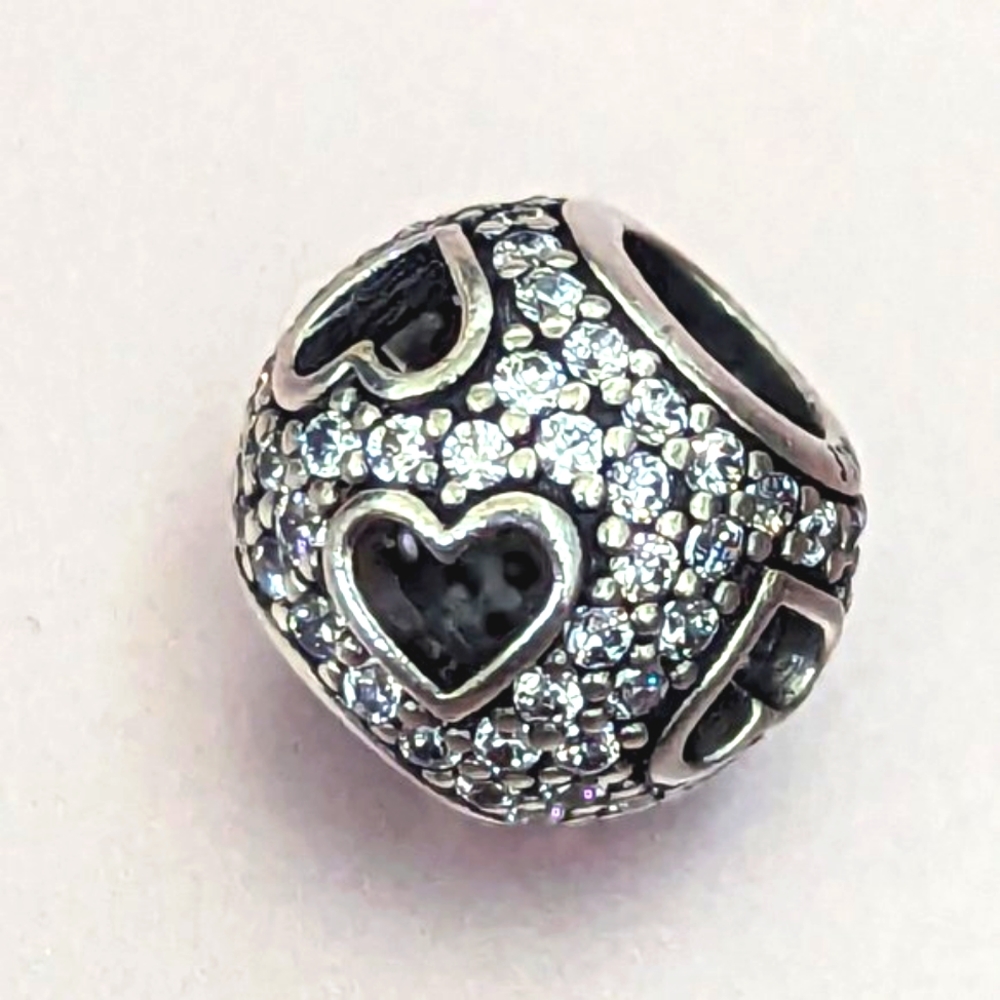 Pandora Tumbling Hearts Charm View 6